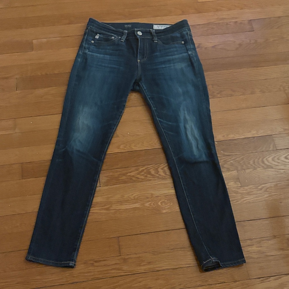 AG Adriano Goldschmied Dark Blue Skinny Jeans The Beau Size 25